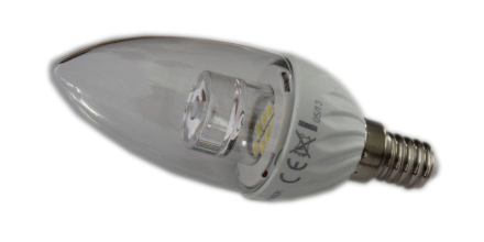 LED Крушка - свещ E14 220~240V 4W 320Lm 6000~6400К