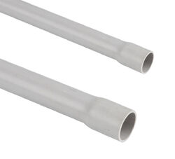 Негорима гладка съединяваща тръба (твърда) Ø20mm (3mt) PVC (ins16.7mm,out-19.90mm)