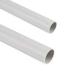 Негорима гладка тръба (твърда) Ø16mm (3mt) PVC (ins12.8mm,out-15.90mm) /102м. в опак./