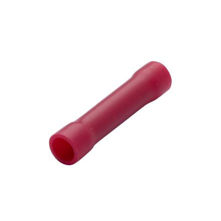 Изолиран кабелен втулков съединител 0.5-1.5mm2, L=26mm, 100 бр., цвят червен