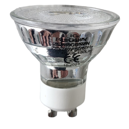 LED лампа /bulb/ GU10  AC220~240V 5W  500Lm 4000K CRI>80 38°
