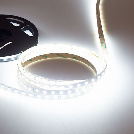 LED ЛЕНТА ТОПЛО-БЯЛА SMD 5050 non-waterproof (12W,720lm/1mt) - PCB white-10mm