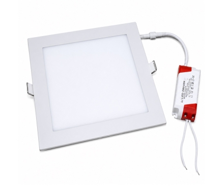 Квадратен LED панел, 15 W, 1050 lm, 6000 K, 190×190 мм (монтажен отвор 175 мм), IP20, LB LIGHT