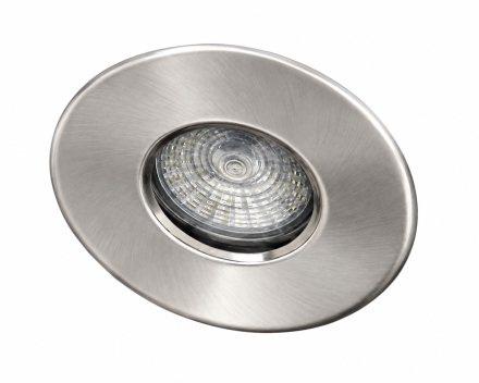 Кръгла луна за вграждане, мат хром, MR16, max. 50 W, IP44, LB LIGHT
